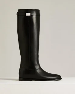 BLACK CALFSKIN BOOTS