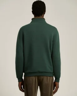 BROWN PURE CASHMERE ZIP-UP JACKET