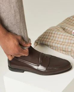 BRUSHED CALFSKIN LOAFER
