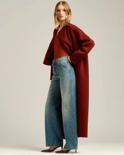 BURGUNDY LEATHER PUMPS