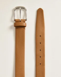 CALFSKIN BELT OCHRE YELLOW
