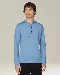 CASHMERE AND SILK HOODED TOP