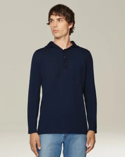 CASHMERE AND SILK HOODED TOP