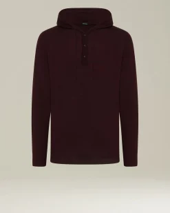CASHMERE AND SILK HOODED TOP