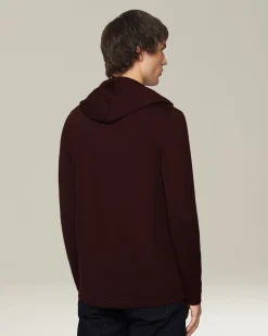 CASHMERE AND SILK HOODED TOP