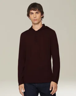 CASHMERE AND SILK HOODED TOP