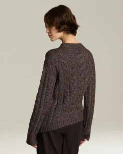 CASHMERE AND SILK JUMPER WITH BRAID