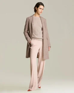 CASHMERE AND SILK JUMPER WITH PERFORATED DETAILING