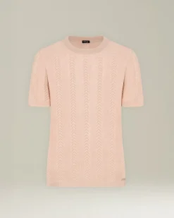 CASHMERE AND SILK OPENWORK SWEATER