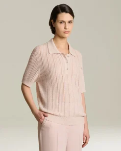 CASHMERE AND SILK PERFORATED JUMPER