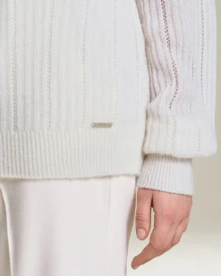 CASHMERE AND SILK RIBBED JUMPER
