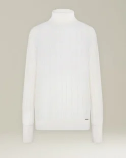 CASHMERE AND SILK RIBBED JUMPER