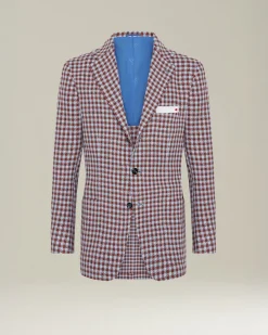CASHMERE BLEND MICRO CHECK BLAZER