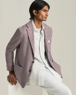 CASHMERE BLEND MICRO CHECK BLAZER