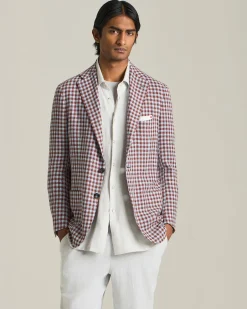 CASHMERE BLEND MICRO CHECK BLAZER