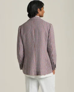 CASHMERE BLEND MICRO CHECK BLAZER
