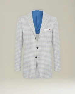 CASHMERE BLEND MICRO CHECK BLAZER