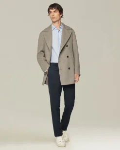 CASHMERE BLEND PEA COAT