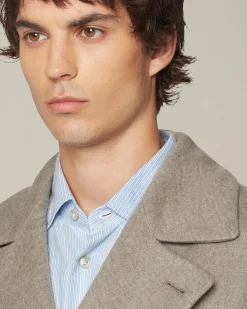 CASHMERE BLEND PEA COAT