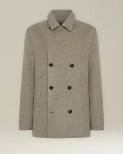 CASHMERE BLEND PEA COAT