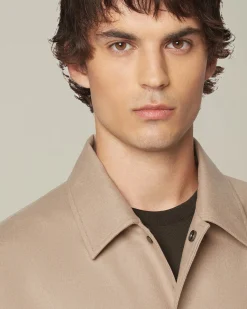 CASHMERE BLEND SHIRT JACKET