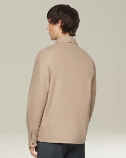 CASHMERE BLEND SHIRT JACKET