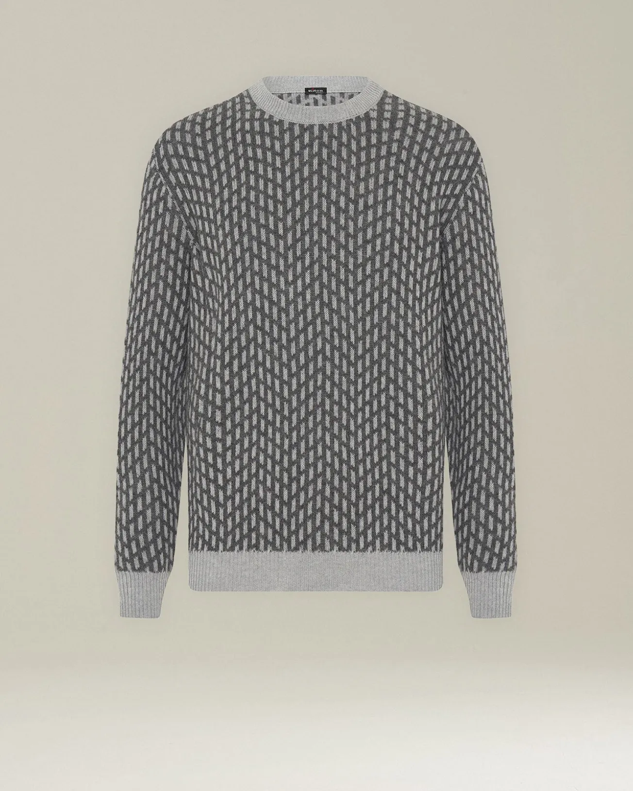 CASHMERE JUMPER WITH JACQUARD PATTERN