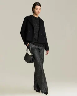CASHMERE JUMPER WITH PERFORATED DETAILING