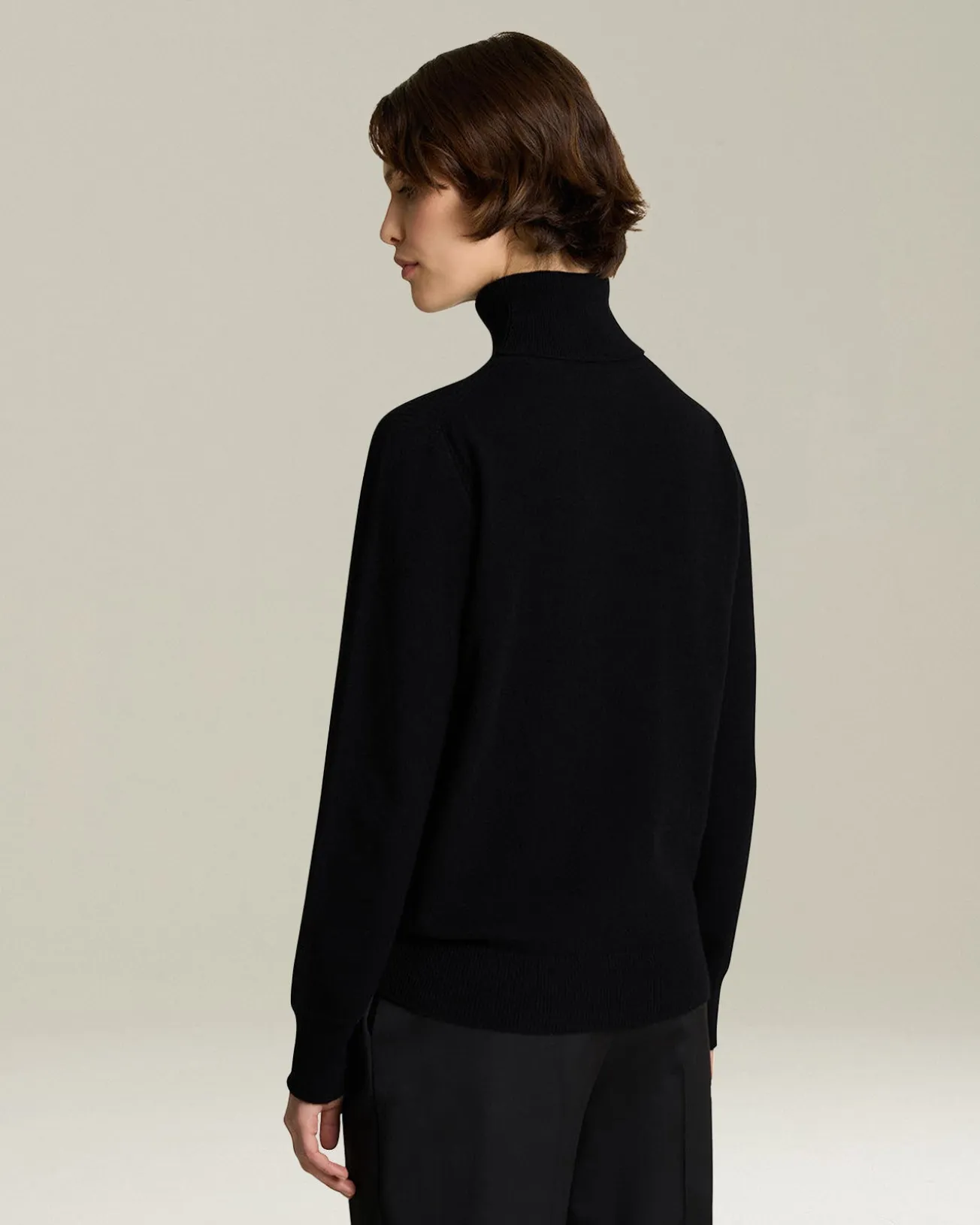 CASHMERE POLO NECK JUMPER