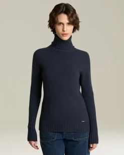 CASHMERE POLO NECK JUMPER