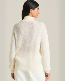 CASHMERE, SILK AND VISCOSE KNIT BOMBER JACKET