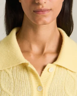 CASHMERE, SILK AND VISCOSE KNIT POLO SHIRT