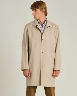 CASHMERE TRENCH COAT BEIGE IN BROWN