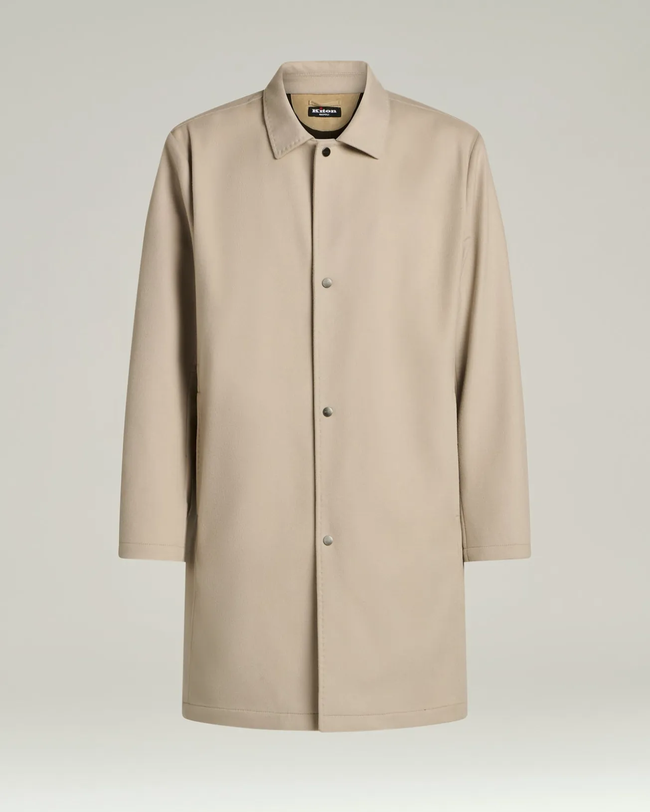 CASHMERE TRENCH COAT BEIGE IN BROWN