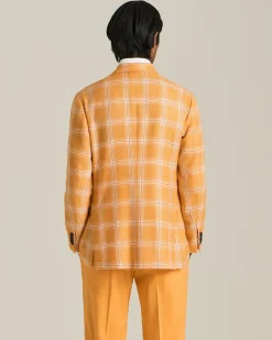 CHECKED CASHMERE BLEND BLAZER