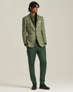 CHECKED CASHMERE BLEND BLAZER