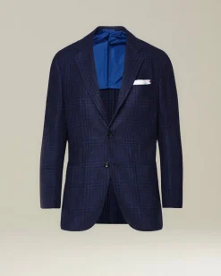 CHECKED CASHMERE BLEND JACKET