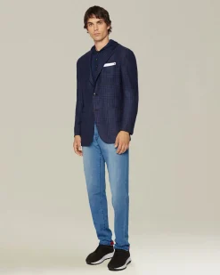 CHECKED CASHMERE BLEND JACKET