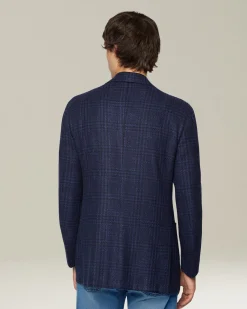 CHECKED CASHMERE BLEND JACKET