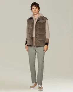 COLOUR BLOCK CASHMERE BOMBER JACKET
