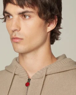COLOUR BLOCK CASHMERE BOMBER JACKET