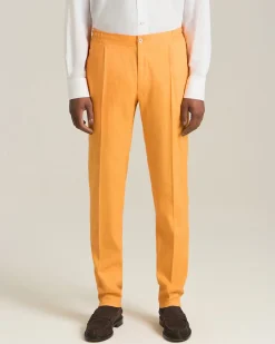COMFORT LINEN AND WOOL TROUSERS