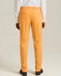 COMFORT LINEN AND WOOL TROUSERS