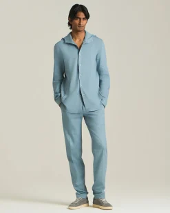 COMFORT LINEN BLEND TROUSERS