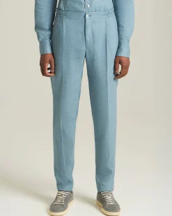COMFORT LINEN BLEND TROUSERS