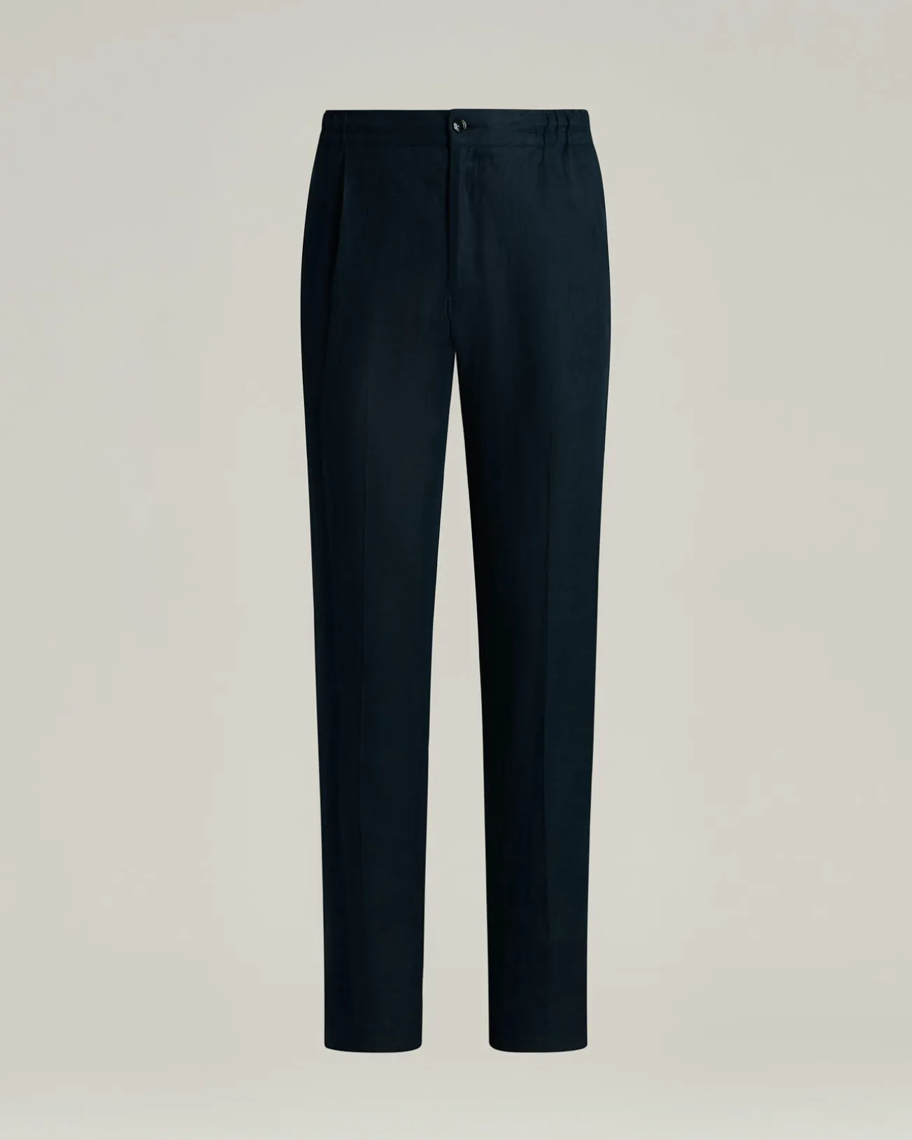 COMFORT LINEN TROUSERS NAVY BLUE
