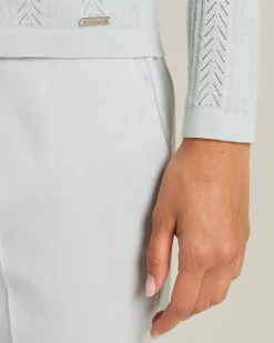 COTTON AND CASHMERE TROUSERS