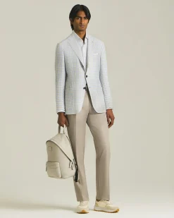 COTTON AND LINEN STRIPED SHIRT