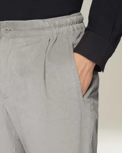 COTTON AND WOOL COMFORT TROUSERS