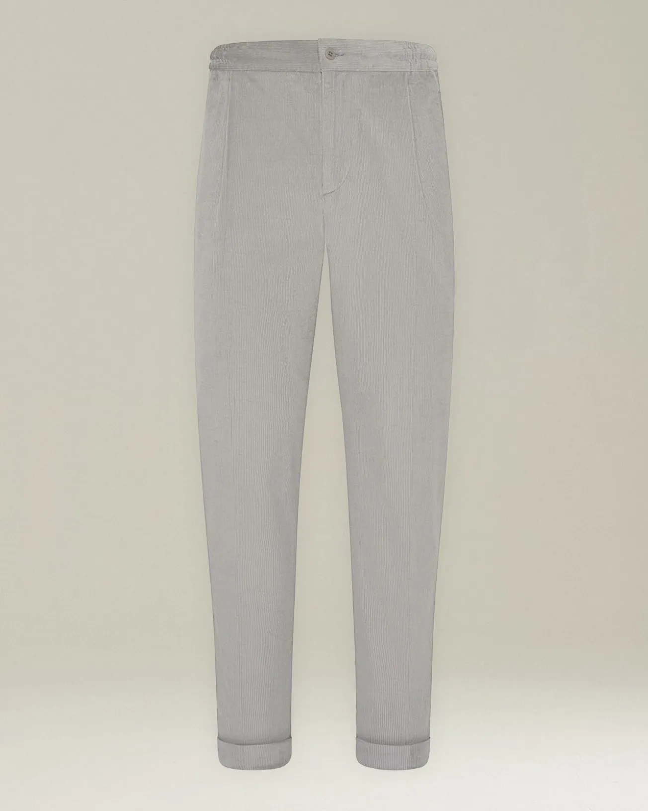 COTTON AND WOOL COMFORT TROUSERS